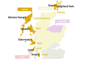 苏格兰岛屿威士忌产区